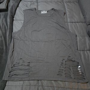 Killstar Black Distressed Muscle Tee